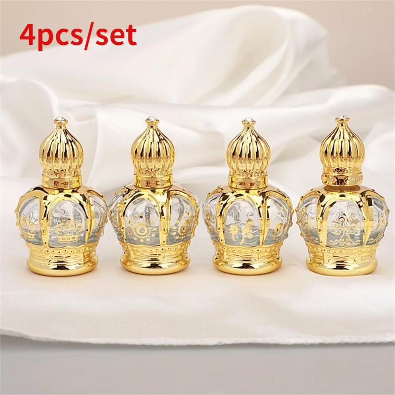 Luxury Skincare Set - Набор из 4 роскошных золотых флаконов-роллеров